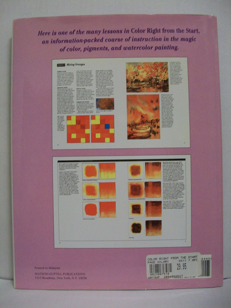 Color Right from the Start: Progressive Lessons in Seeing and Understanding Color,Used