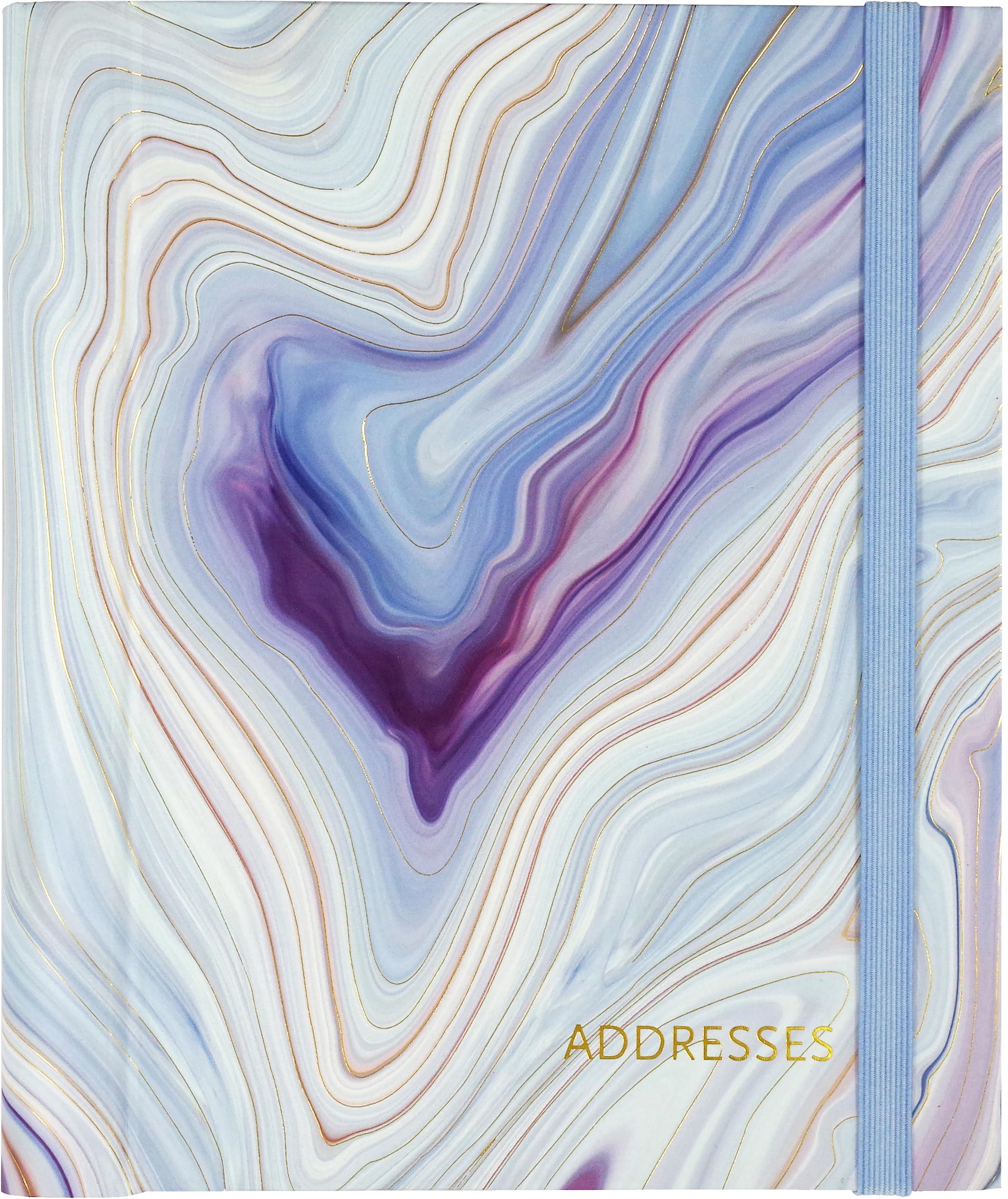 Blue Agate Large Address Book,Used