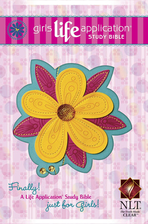 Girls Life Application Study Bible NLT, TuTone,Used