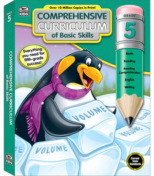 Carson Dellosa Comprehensive Curriculum Of Basic Skills 5Th Grade Workbooks All Subjects, Reading Comprehension, Language Arts,