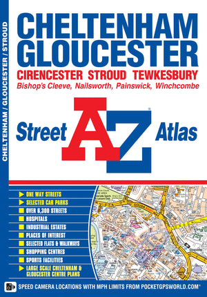 Cheltenham, Gloucester & Stroud AZ Street Atlas,Used
