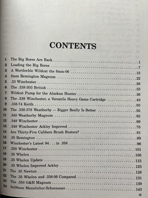 Big Bore Rifles And Cartridges