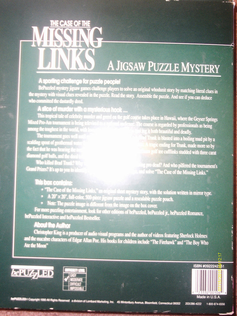 The Case of the Missing Links (Bepuzzled),Used