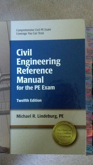 Civil Engineering Reference Manual for the PE Exam,Used