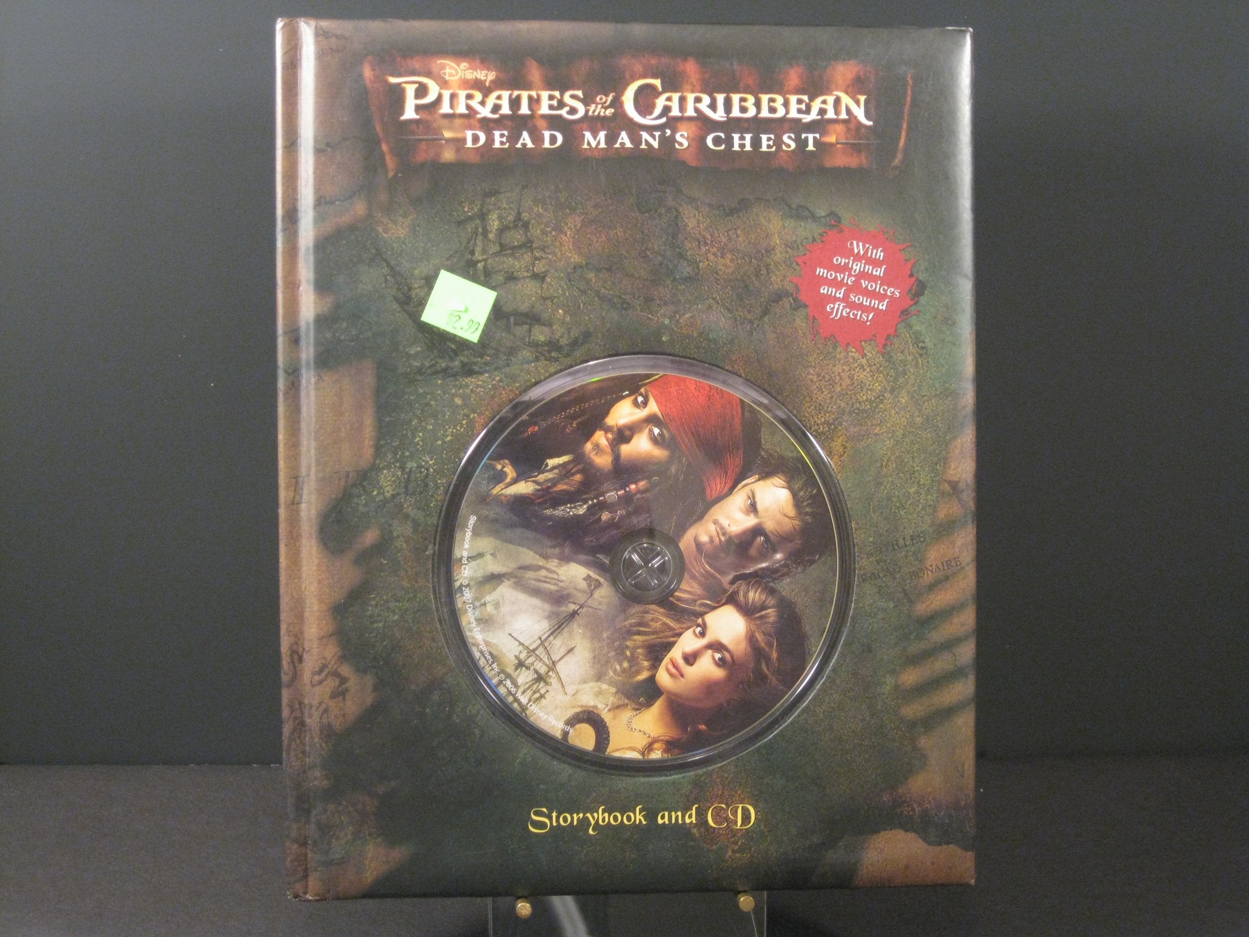 Pirates of the Caribbean Dead Man's Chest Storybook and CD (Disney Storybook and CD, A),Used