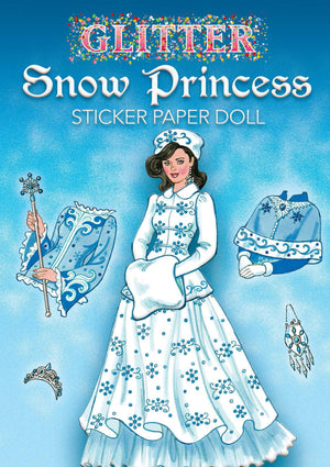 Glitter Snow Princess Sticker Paper Doll (Dover Little Activity Books: Fantasy),Used