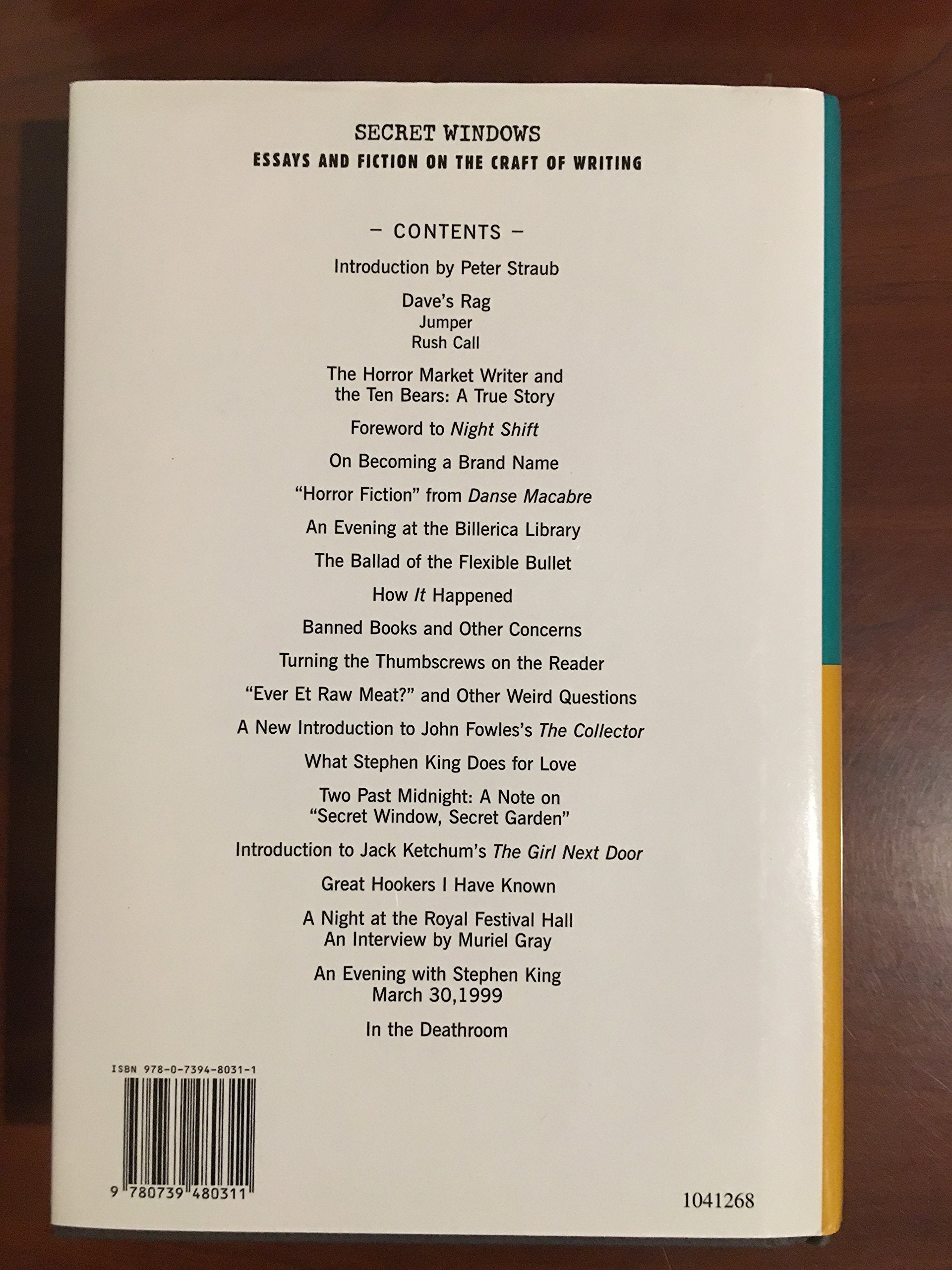 Secret Windows: Essays and Fiction on the Craft of Writing,Used