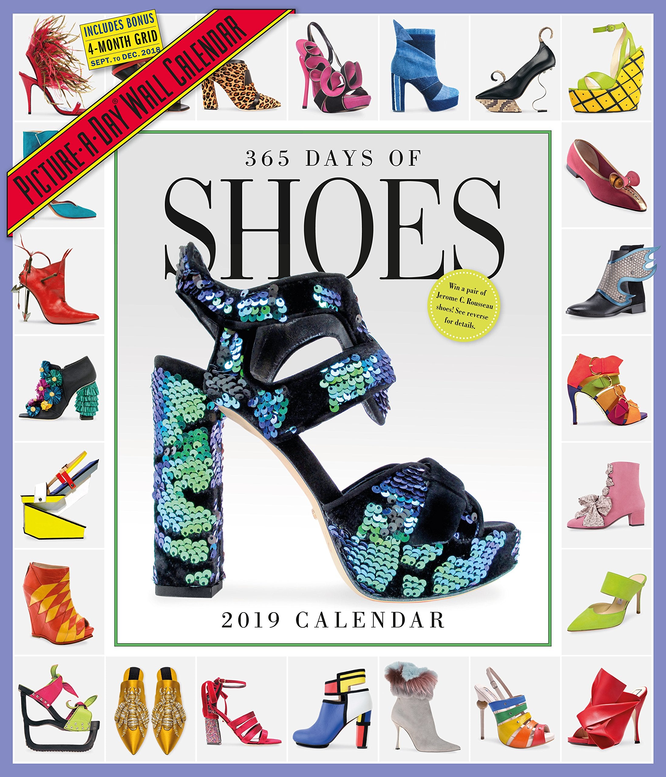 365 Days of Shoes PictureADay Wall Calendar 2019,Used