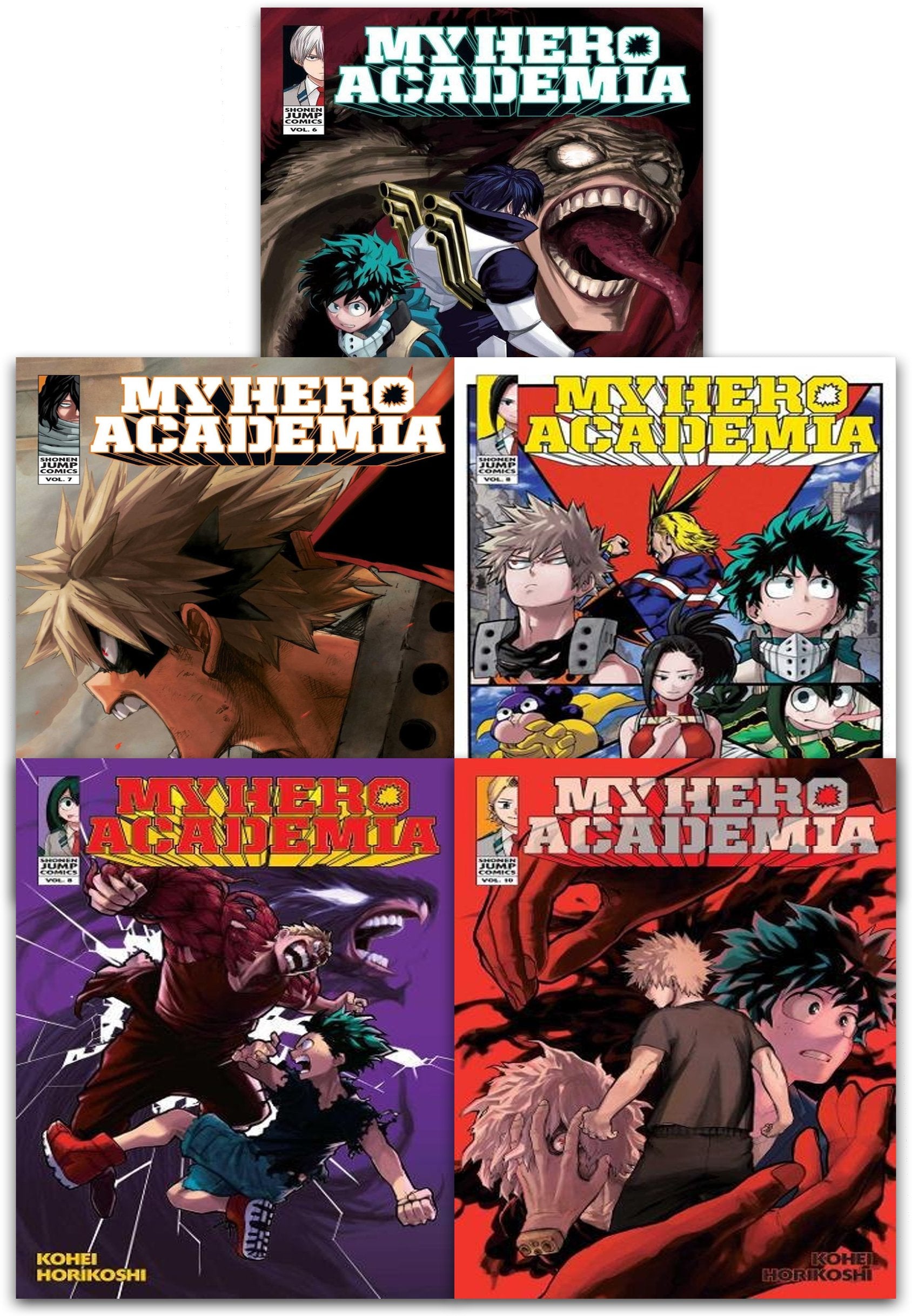 My Hero Academia Volume 610 Collection 5 Books Set (Series 2) by Kohei Horikoshi,Used