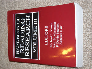 Handbook of Reading Research, Volume III,Used
