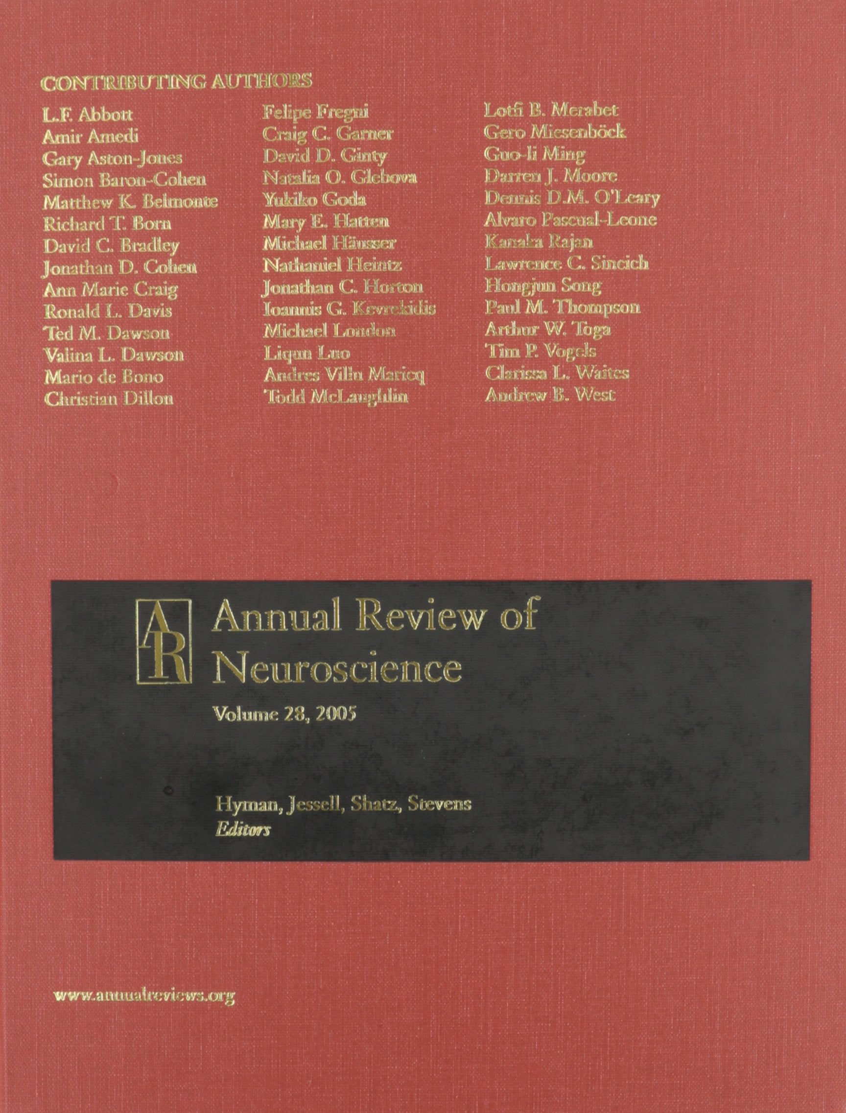 Annual Review Of Neuroscience, Vol. 28, 2005,New