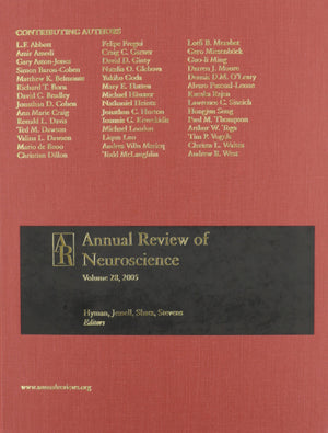Annual Review Of Neuroscience, Vol. 28, 2005,New