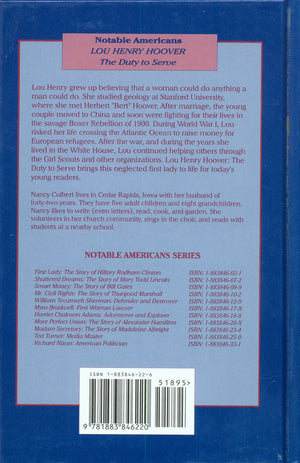 Lou Henry Hoover: The Duty to Service (Notable Americans),Used