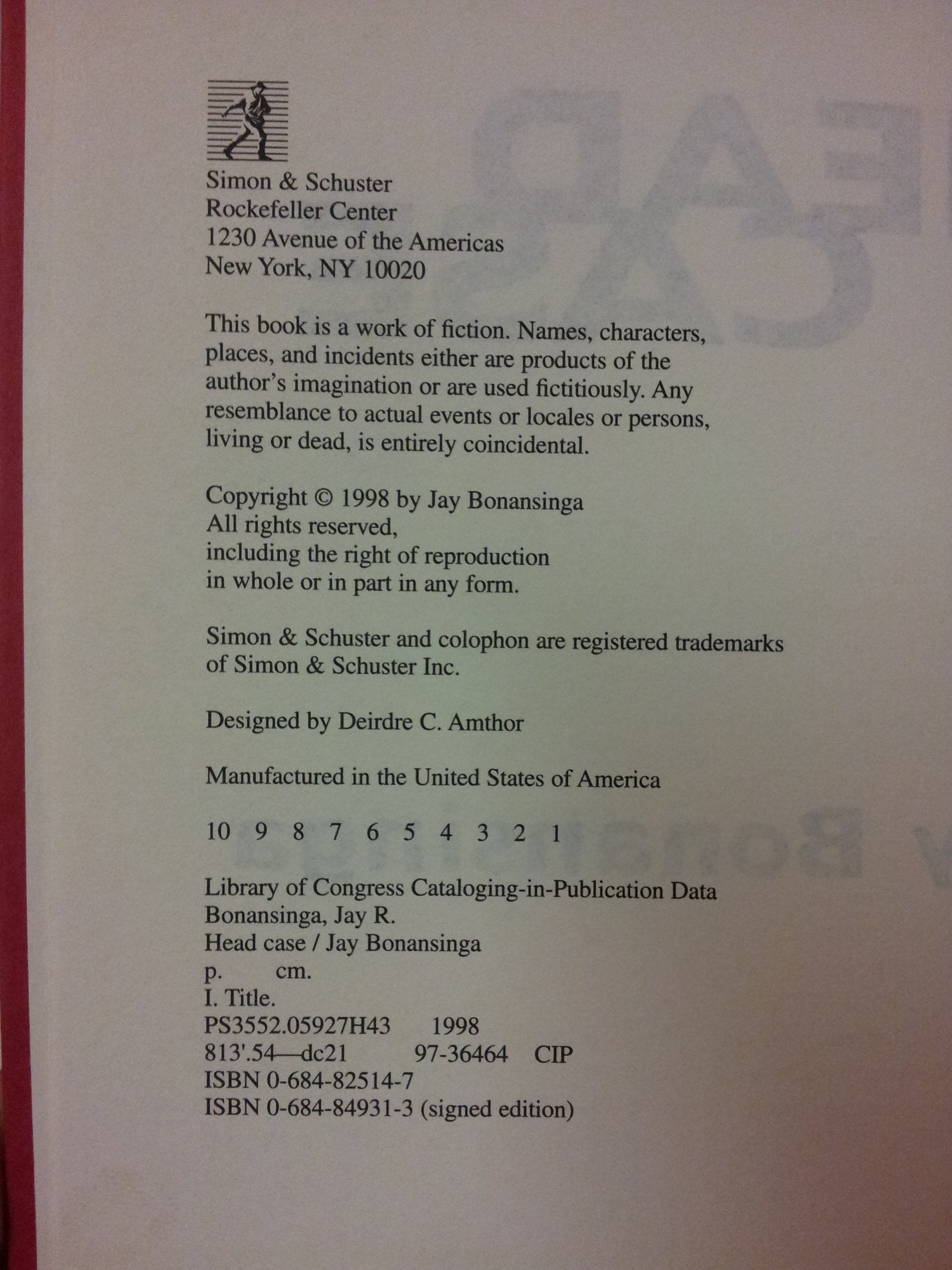 Head Case: A Novel,Used