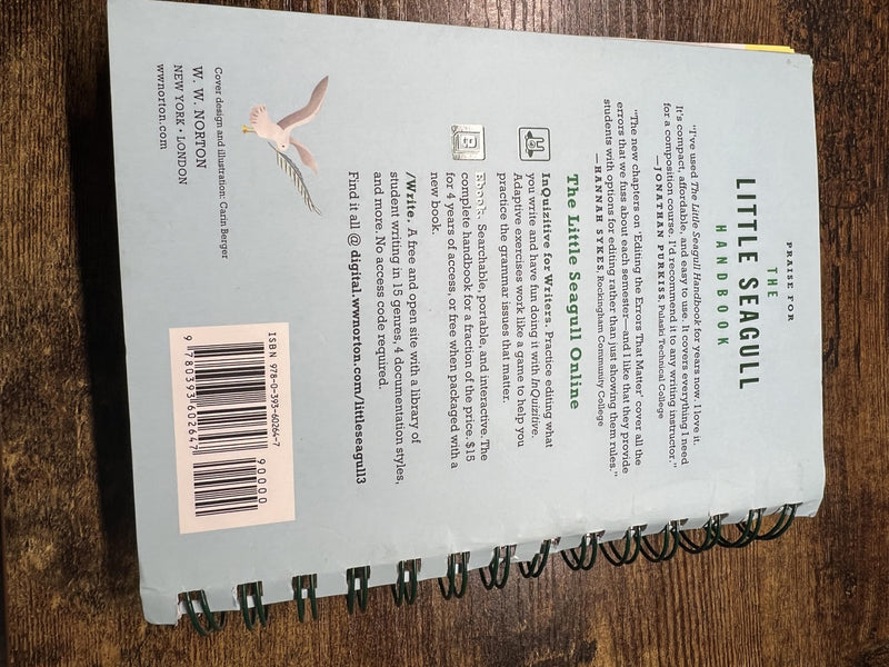 The Little Seagull Handbook with Exercises,New