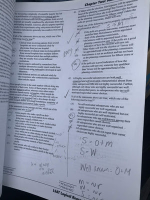 LSAT Logical Reasoning by Type, Volume 2: All 1,012 Logical Reasoning Questions from PrepTests 2140, Grouped by Type and Arrang,Used