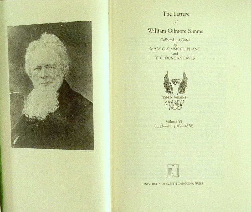 Letters of William Gilmore Simms: 006,Used