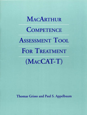 Macarthur Competence Assessment Tool For Treatment (Maccatt)