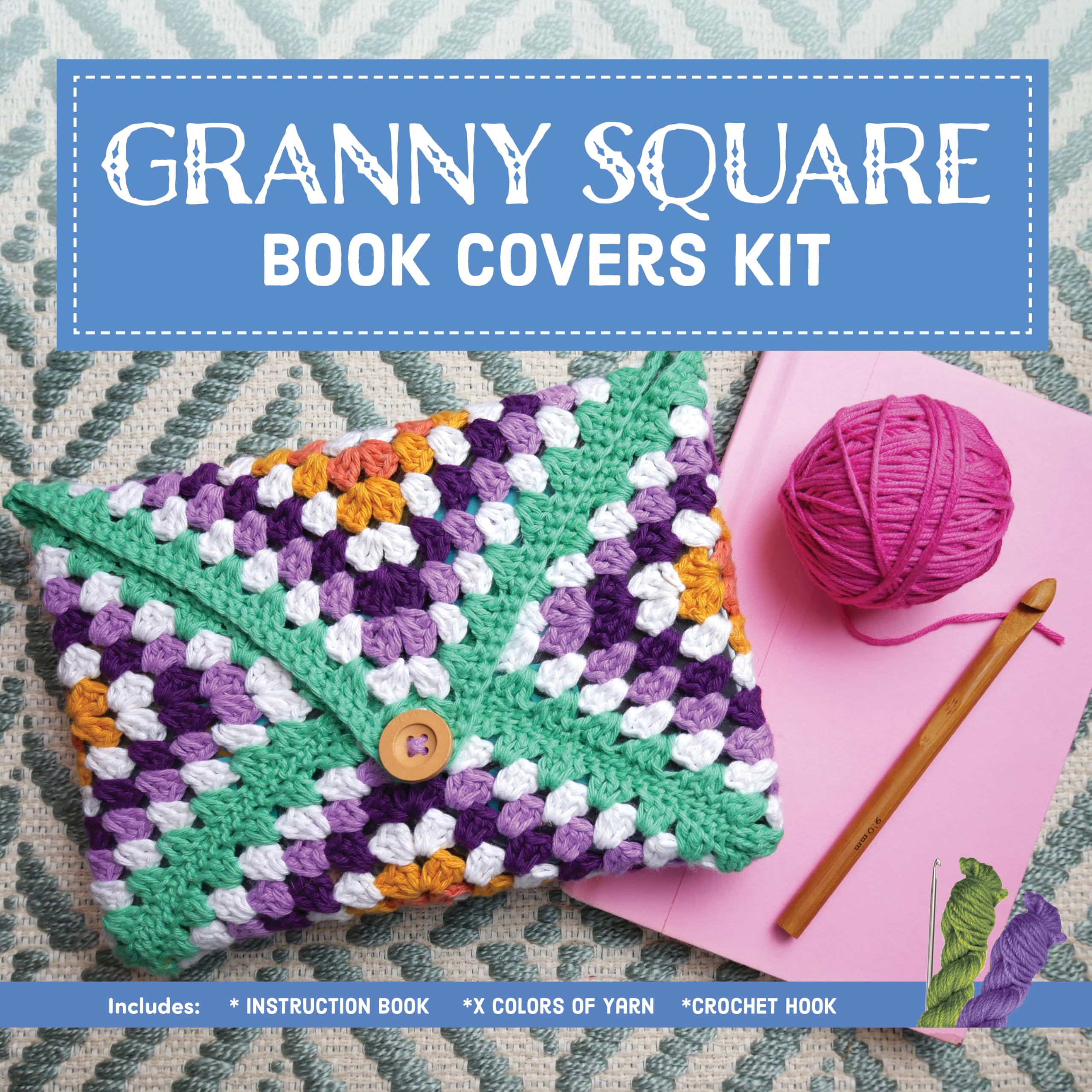 Granny Square Bk Covers Kit