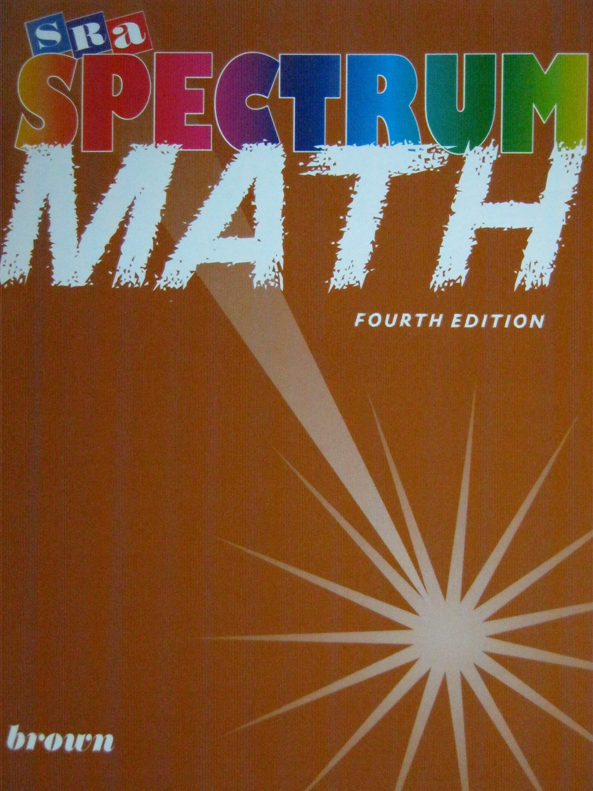 SRA Spectrum Math Brown Fourth Edition,Used