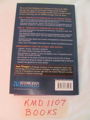 Handbook of Biblical Chronology: Principles of Time Reckoning in the Ancient World and Problems of Chronology in the Bible,Used