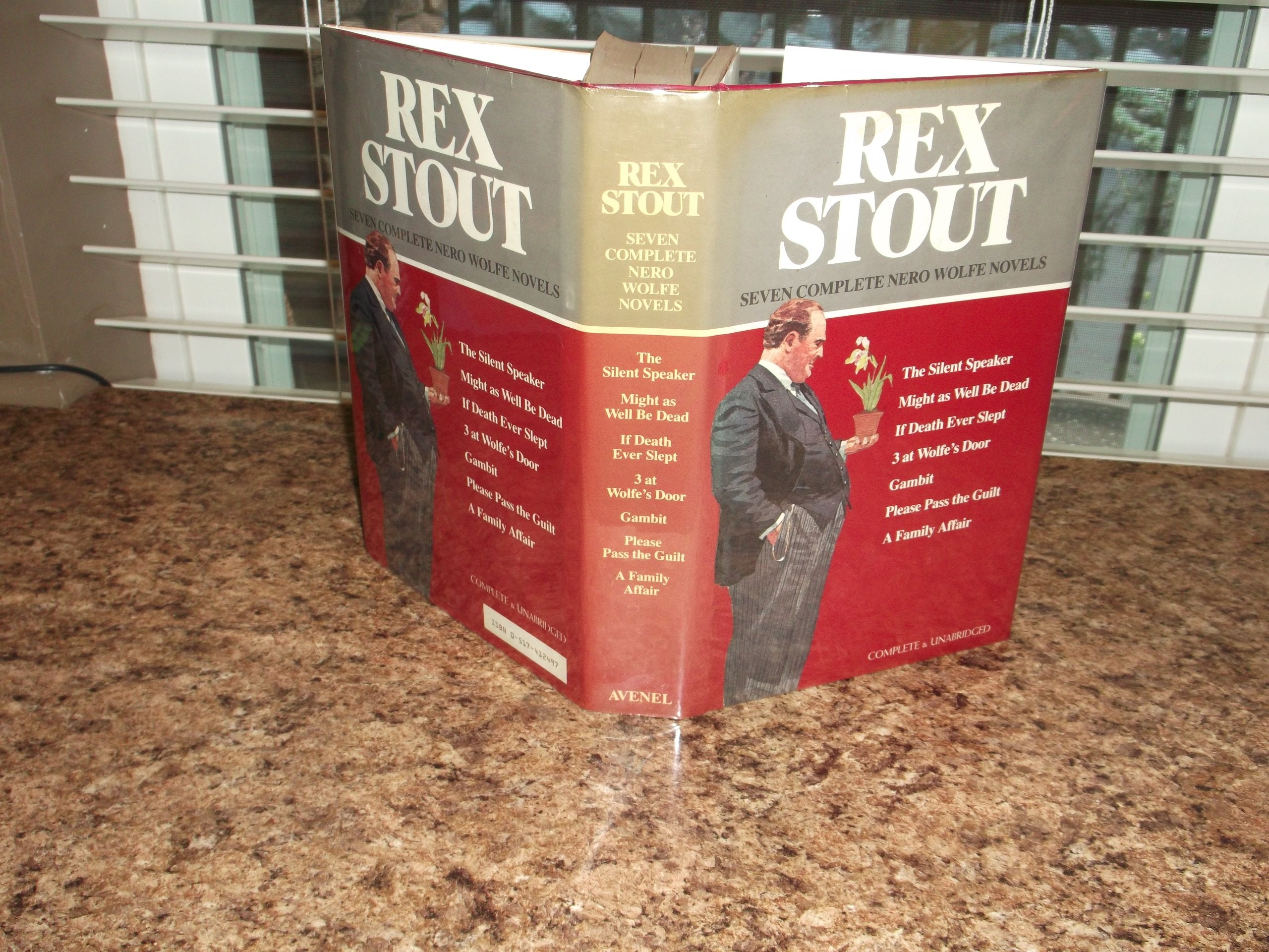 Seven Complete Nero Wolfe Novels (The Silent Speaker / Might as Well Be Dead / If Death Ever Slept / 3 at Wolfe's Door / Gambit ,Used