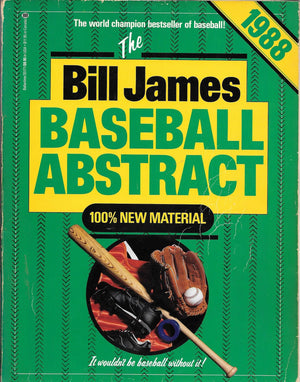 Bill James Baseball Abstract, 1988,Used