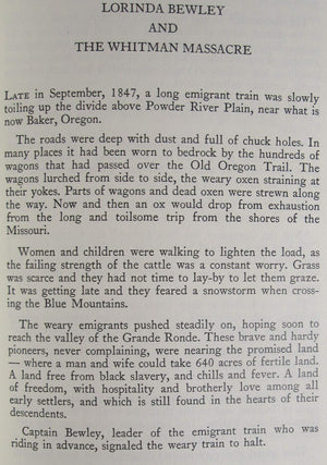 Lorinda Bewley and the Whitman massacre,Used