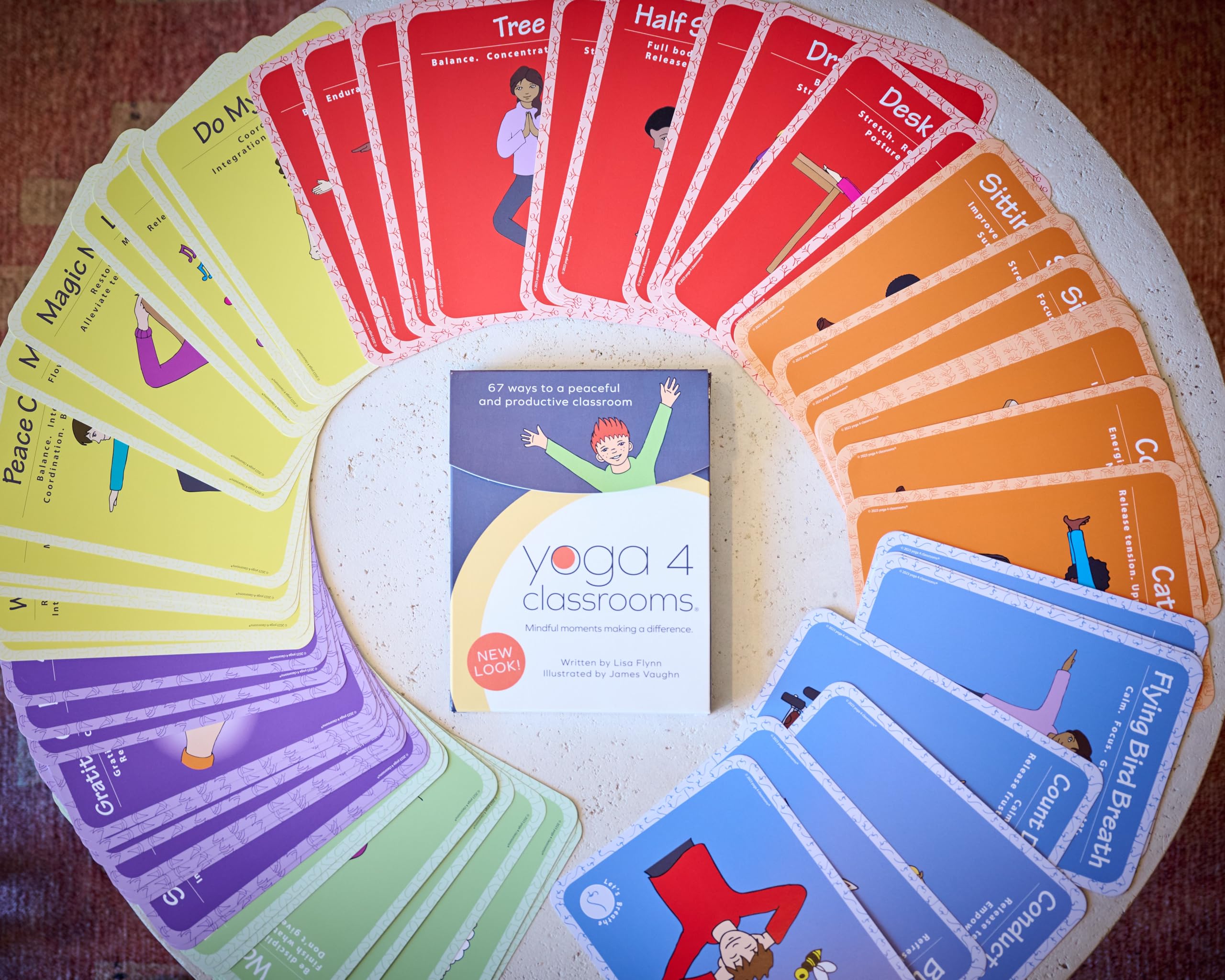 Yoga 4 Classrooms Activity Card Deck  Yoga Cards For Kids  67 Colorful Cards For Learning Yoga  Mindfulness Cards For Kids Yo