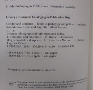 Gender and Academe,Used