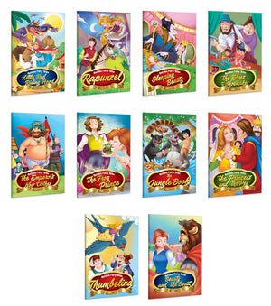 Golden Fairy Tales : A Magical Collection Of Timeless Stories For Children - Fairy Tales For Toddlers, Bedtime Story Books, Educational Fun Learning Storybook | Pack Of 10 Books
