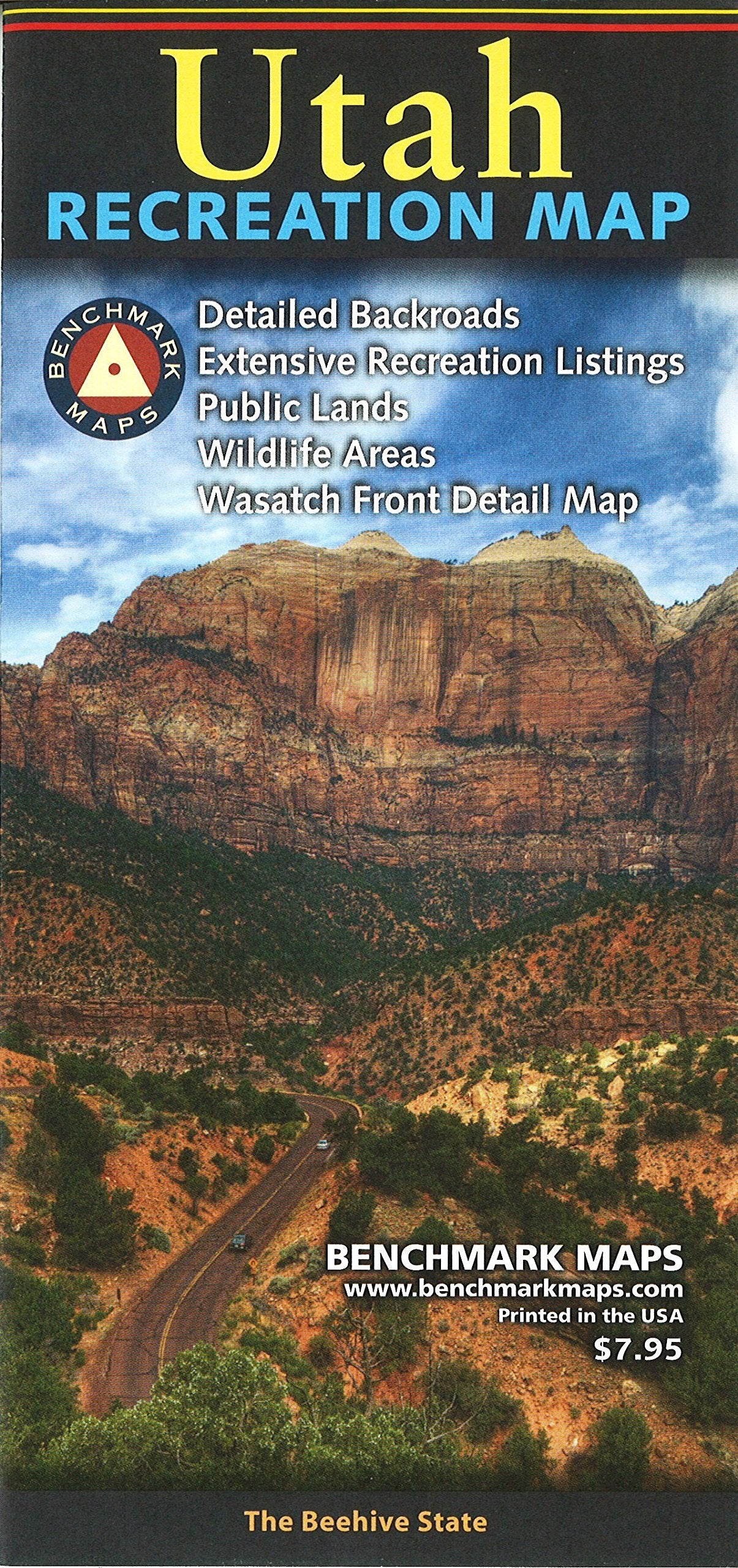 Utah Recreation Map (Benchmark Maps),New