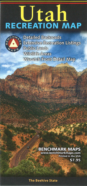 Utah Recreation Map (Benchmark Maps),Used