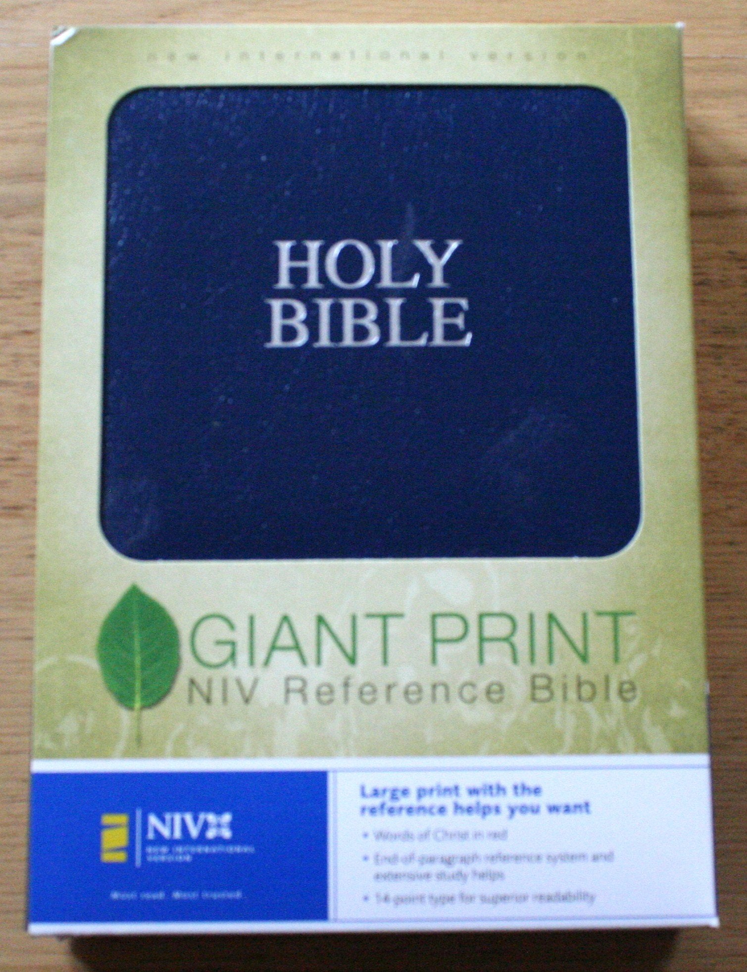 NIV Giant Print Reference Bible, Navy,New