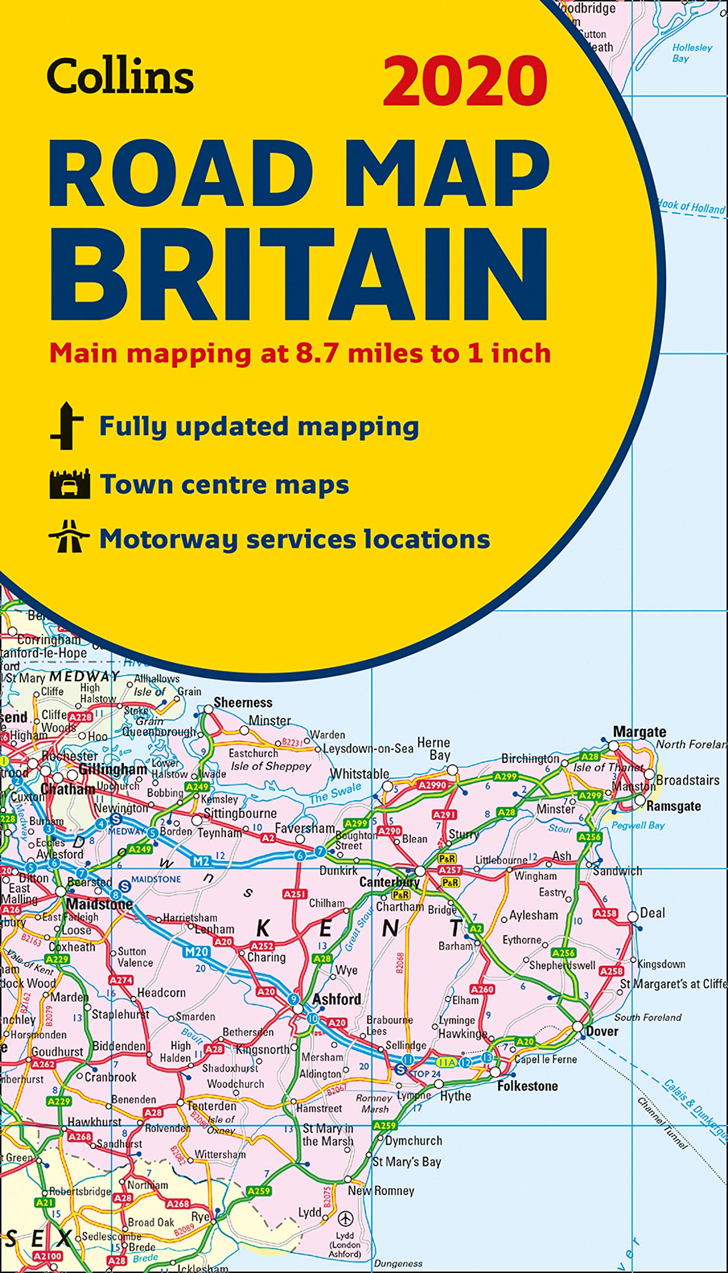 2020 Collins Road Map Britain,Used