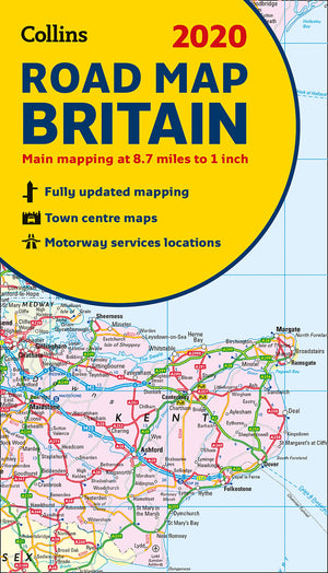 2020 Collins Road Map Britain,Used