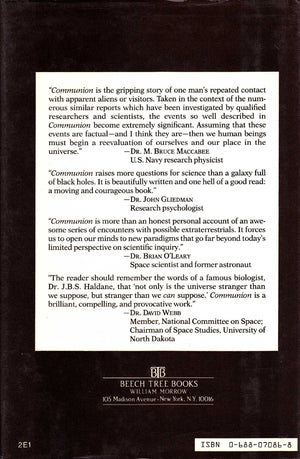 Communion: A True Story,Used