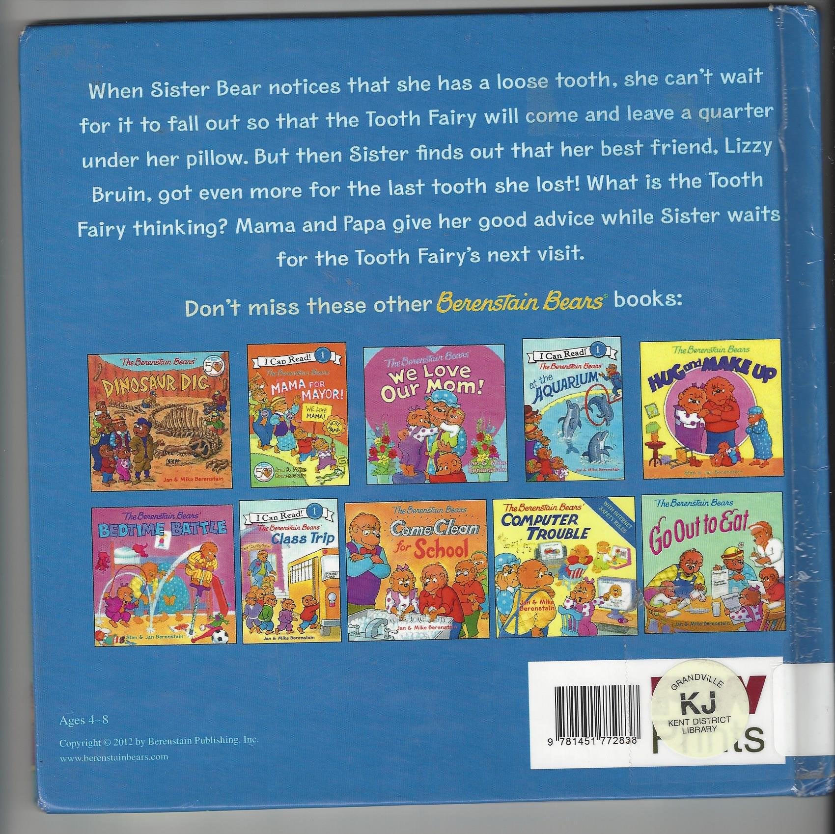 The Berenstain Bears and the Tooth Fairy (Berenstain Bears (8x8)),Used