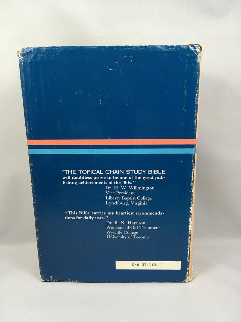 The Topical Chain Study Bible, New American Standard,New
