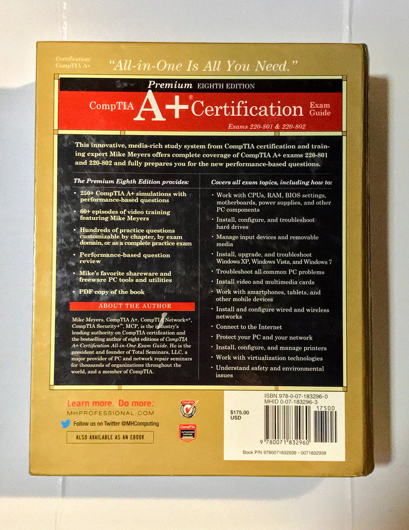 CompTIA A Certification All-in-One Exam Guide, Premium Eighth Edition (220-801 & 220-802) by McGraw-Hill Education