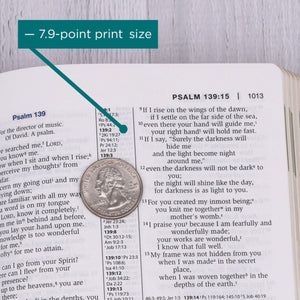 NIV Study Bible, Personal Size, Paperback, Red Letter Edition,Used