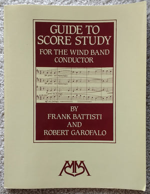 Guide to Score Study for the Wind Band Conductor,Used