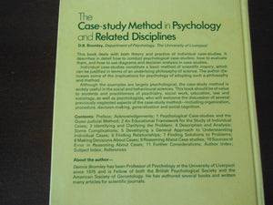 The casestudy method in psychology and related disciplines,Used