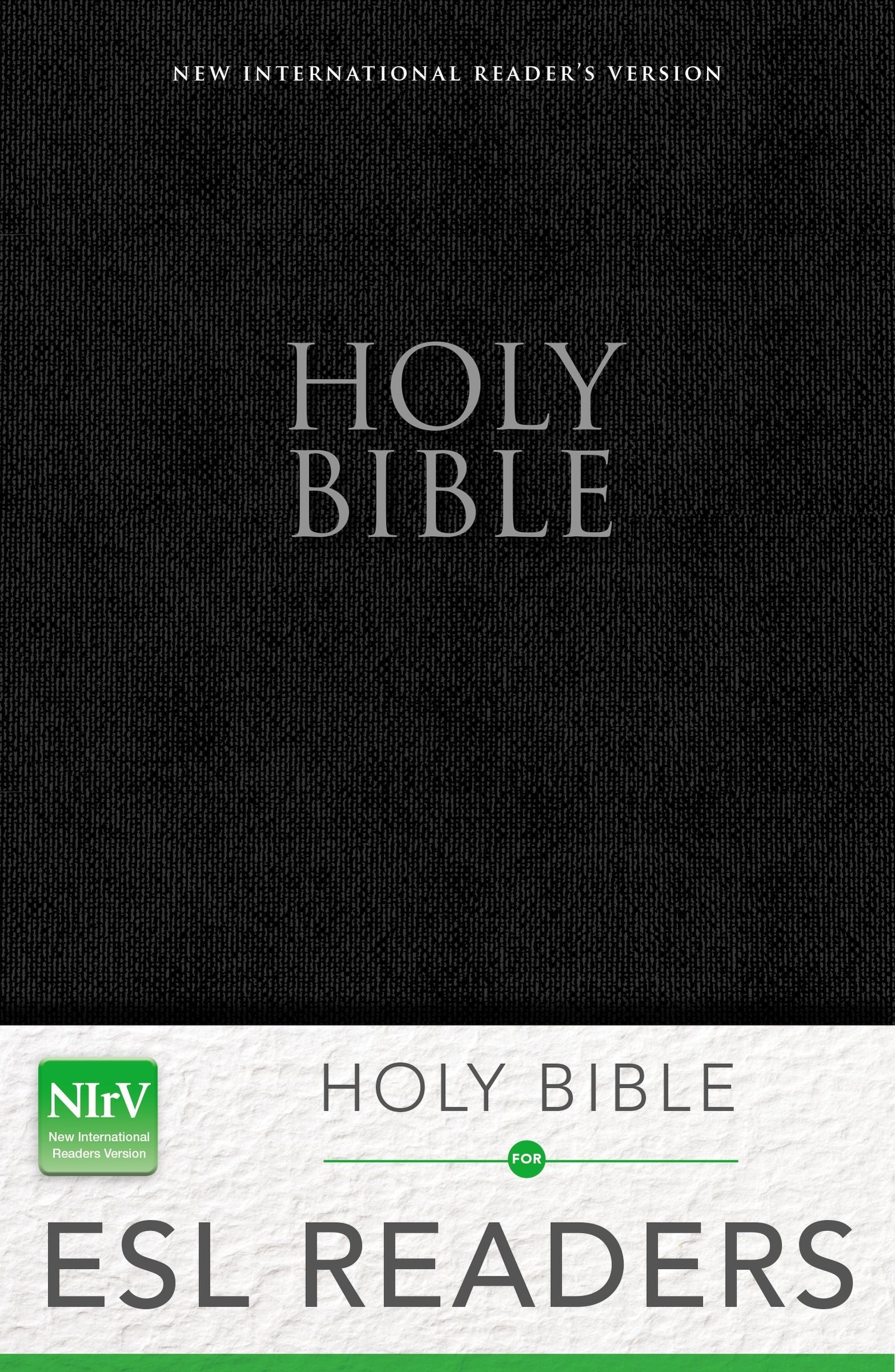 NIrV, Holy Bible for ESL Readers, Paperback, Black,Used