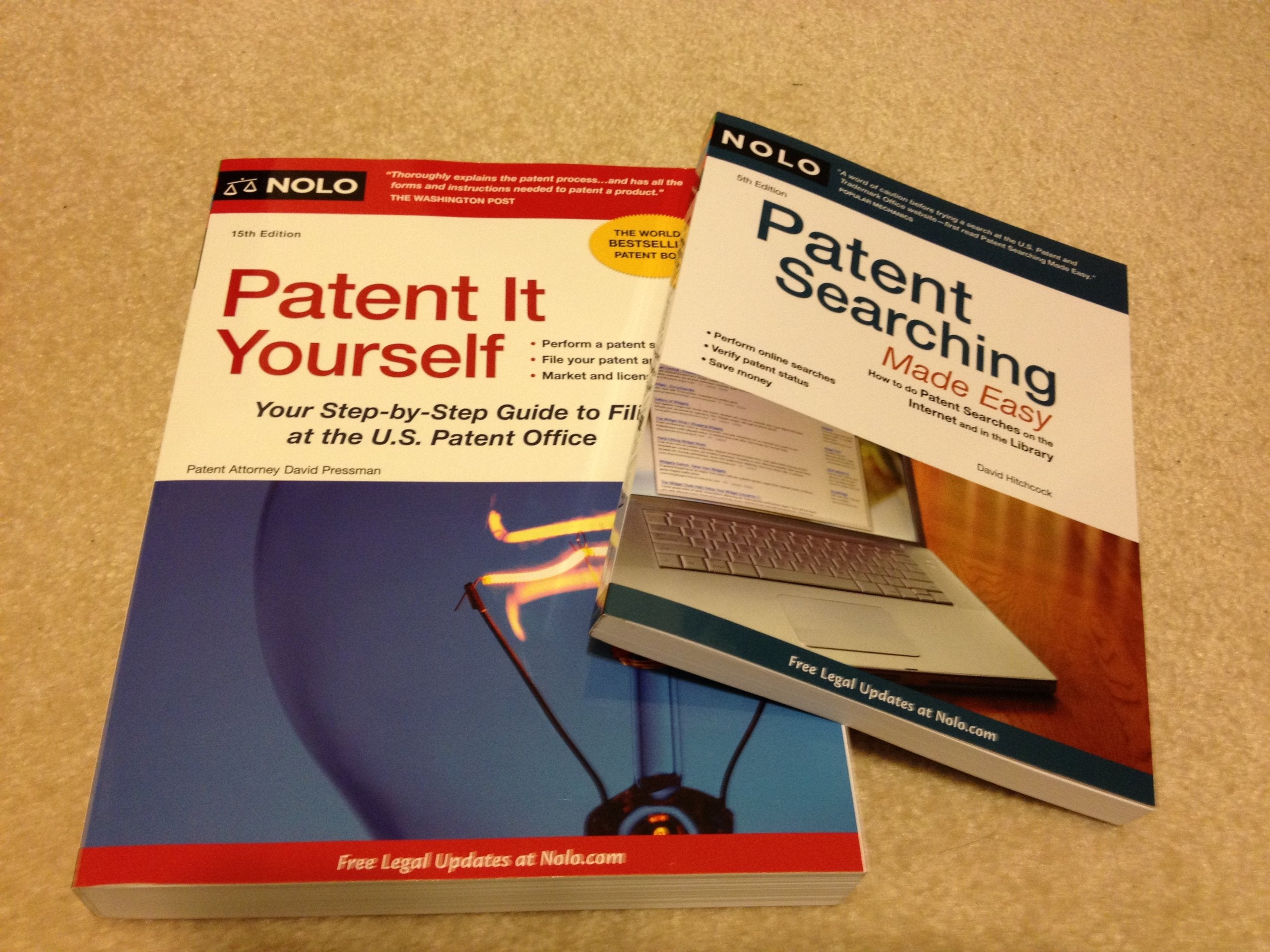 Patent Searching Made Easy: How to do Patent Searches on the Internet and in the Library,Used