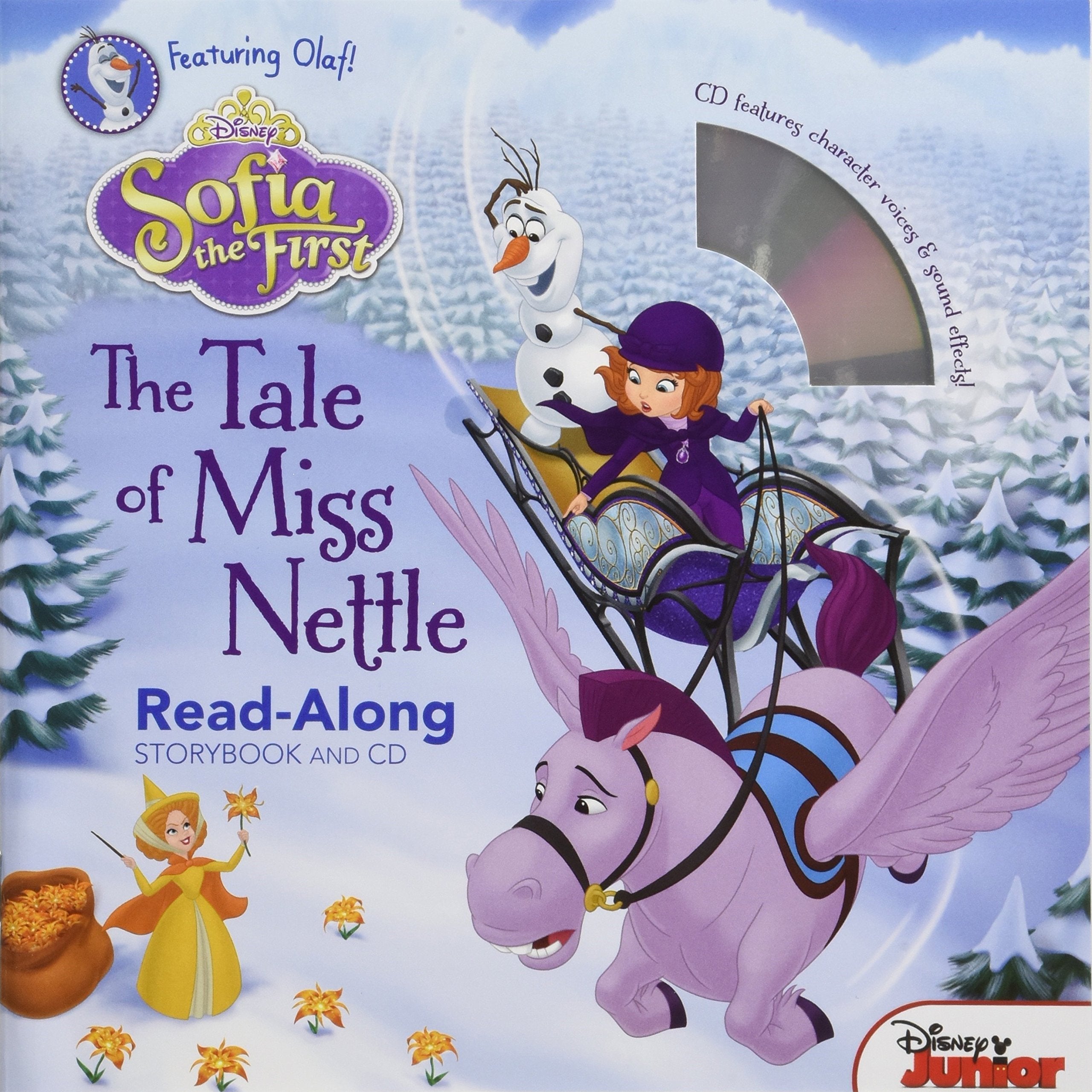 Sofia the First ReadAlong Storybook and CD The Tale of Miss Nettle,Used
