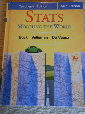 Stats: Modeling the World, Teacher's Edition, AP* Edition,Used