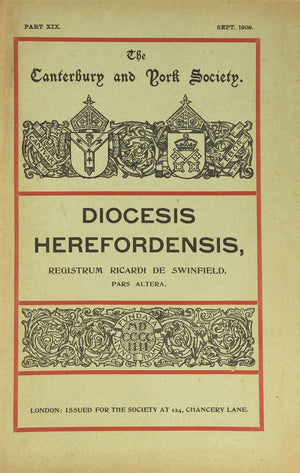 Registrum Ricardi de Swinfield (Canterbury & York Society, 6),Used