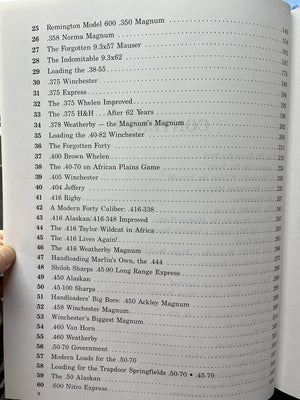 Big Bore Rifles And Cartridges