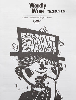 Wordly Wise: Book 1 Revised, Teacher's Key,Used